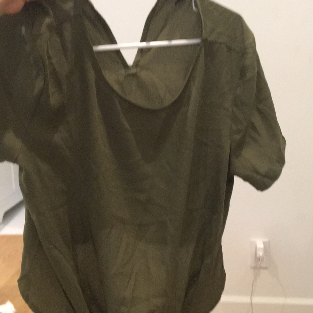 Army green shirt
